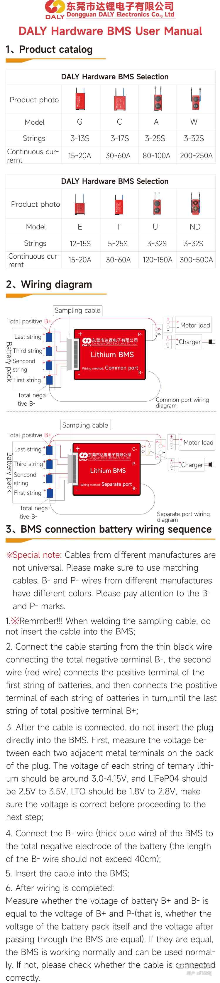 Köhnə Seriya Hardware BMS təlimatı