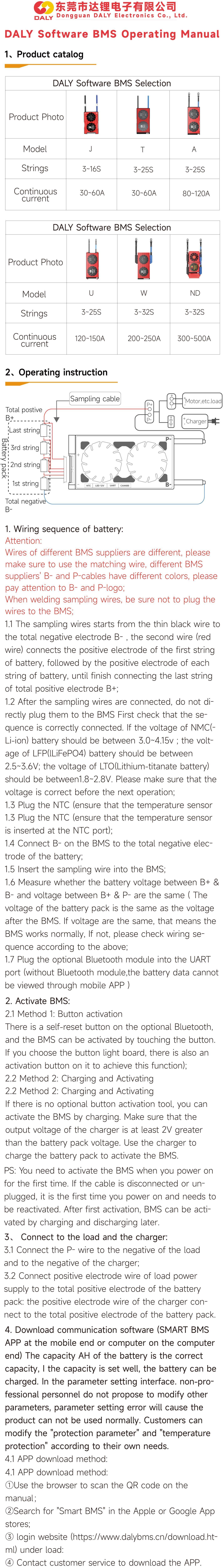 Дастури Smart BMS Series Old Series