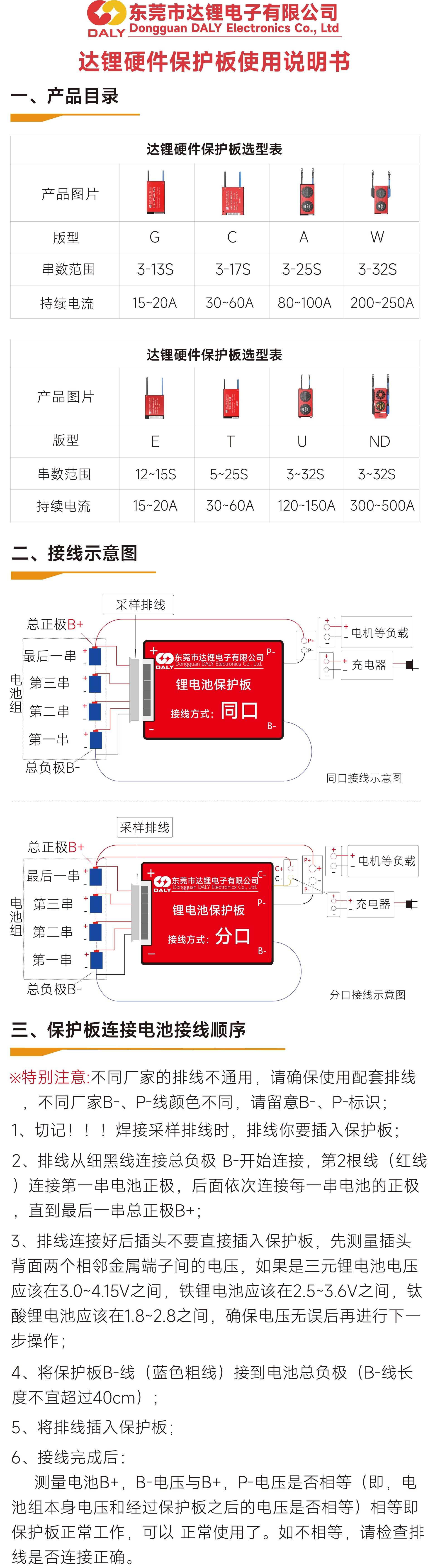 旧版硬件BMS说明书中文